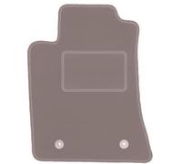 Wielganizator Tapis conducteur Beige - Convient pour Toyota Avensis II T25 break, liftback, berline (2003-2009) - Velours - Accessoires Auto - Tapis de Voiture - Tapis de Voiture en Velours côté condu