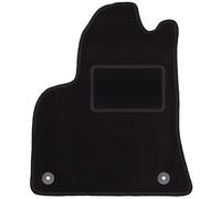 Wielganizator Tapis conducteur Noir - Convient pour Peugeot 5008 I Crossover (2009-2017) - Tapis de Voiture en Velours côté conducteur