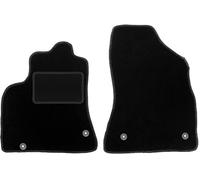Wielganizator Tapis de Sol Avant de Voiture - 2 pièces - en Velours - pour Citroën Berlingo II Multispace (2008-2018) - Noir