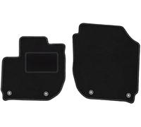 Wielganizator Tapis de sol avant de voiture - 2 pièces - En velours - Pour Honda HR-V II Crossover (2014-2018) - Noir
