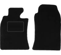 Wielganizator Tapis de Sol Avant de Voiture - 2 pièces - en Velours - pour Mini Cooper R52 Hatchback (2004-2008) - Noir