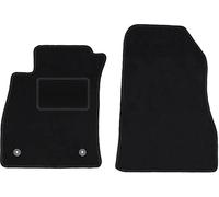 Wielganizator Tapis de Sol Avant de Voiture - 2 pièces - en Velours - pour Nissan Juke F15 Crossover (2010-2017) - Noir