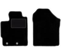 Wielganizator Tapis de Sol Avant de Voiture - 2 pièces - en Velours - pour Toyota Verso-S Minivan (2010-2015) - Noir