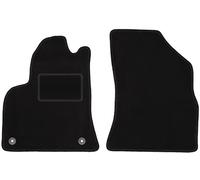 Wielganizator Tapis de Sol Avant de Voiture - Noir - 2 pièces - pour Peugeot 3008 I Minivan (2009-2016)
