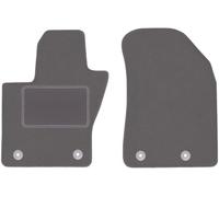 Wielganizator Tapis de Sol Avant en Velours Graphite conçu pour : Jeep Compass II MP (2017-) SUV Tapis de Sol de Voiture en Graphite Lot de 2 pièces Parfaitement ajustées