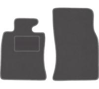 Wielganizator Tapis de Sol Avant en Velours Graphite conçu pour : Mini Cooper II R57 (2006-2013) Tapis de Sol de Voiture Convertibles en Graphite Lot de 2 pièces Parfaitement ajustées