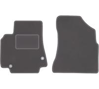 Wielganizator Tapis de Sol Avant en Velours Graphite conçu pour : Peugeot Partner II (2008-2018) Kombivan, Tepee, 5 Places Tapis de Sol de Voiture en Graphite Lot de 2