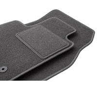 Wielganizator Tapis de Sol Avant en Velours Graphite conçu pour : Volkswagen Tiguan Allspace (2017-) 7 Personnes Tapis de Sol de Voiture en Graphite Lot de 2 pièces Parfaitement ajustées