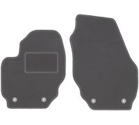 Wielganizator Tapis de Sol Avant en Velours Graphite conçu pour : Volvo V70 III (2007-2016) Lot de 2 Tapis de Sol Combo de Voiture en Graphite Parfaitement Assorti