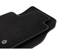 Wielganizator Tapis de Sol Avant Noir - Compatible avec : Porsche Boxster (Type 986) coupé, Cabriolet (1997-2004) - 2 pièces - en Velours - Coupe caoutchoutée