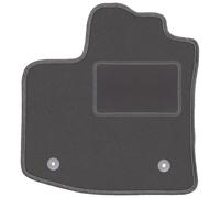 Wielganizator Tapis de Sol conducteur en Velours Graphite conçu pour Dacia Dokker (2013-) minifourgonnette Tapis de Voiture pour Les Pieds du conducteur en Graphite 1-teilig Parfaitement ajusté
