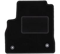 Wielganizator Tapis de Sol conducteur en Velours pour Opel Astra K (2015-) Sedan, Hatchback, Break côté conducteur, Tapis de Sol en Velours Noir, 1 pièce - Ajustement Parfait