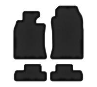 Wielganizator Tapis de Sol en Caoutchouc pour Voiture Compatible avec : Mini Cooper R52 (2004-2008) Cabriolet - Qualité supérieure - Velours Noir - Jeu de 4 Tapis de Voiture - Ajustement Parfait