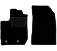 Wielganizator Tapis de Sol en Velours Compatible avec Dacia Sandero II FL hayon - Noir - Lot de 2 Tapis de Sol Avant