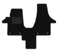 Wielganizator Tapis de Sol en Velours Compatible avec VW Transporter T5 Caravelle 2os - Noir - Lot de 2 Tapis de Sol Avant
