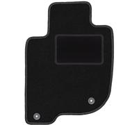 Wielganizator Tapis de Sol Noir pour côté conducteur Mitsubishi L200 V 4x4 (2015) - Tapis de Sol côté conducteur en Velours