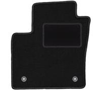 Wielganizator Tapis de Sol Noir pour Toyota C-HR Crossover (2016) côté conducteur en Velours