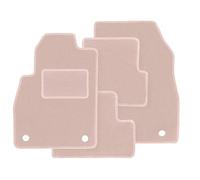 Wielganizator Tapis de Voiture - Compatible avec Audi A8 D5 Long (2017-2022) - Velours - Accessoires Auto - Tapis de Voiture - Tapis Auto - Ensemble 4 pièces - Beige