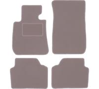 Wielganizator Tapis de Voiture - Compatible avec BMW 3 E90 berline (2004-2011) - Velours - Accessoires Auto - Tapis de Voiture - Tapis Auto - Ensemble 4 pièces - Beige