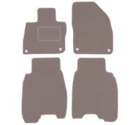 Wielganizator Tapis de Voiture - Compatible avec Honda Civic VIII (UFO) à hayon (2006-2012) - Velours - Accessoires Auto - Tapis de Voiture - Tapis Auto - Ensemble 4 pièces - Beige