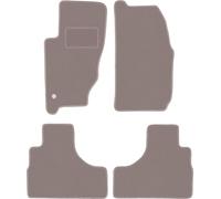 Wielganizator Tapis de Voiture - Compatible avec Jeep Cherokee Liberty KJ Champ (2002-2007) - Velours - Accessoires Auto - Tapis de Voiture - Tapis Auto - Ensemble 4 pièces - Beige