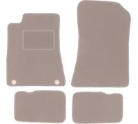 Wielganizator Tapis de Voiture - Compatible avec Mercedes SL R129 Roadster (1998-2002) - Velours - Accessoires Auto - Tapis de Voiture - Tapis Auto - Ensemble 4 pièces - Beige