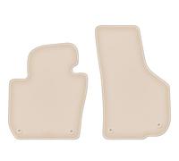 Wielganizator Tapis de Voiture - Compatible avec Skoda Superb II berline, Break (2008-2015) - Velours - Accessoires Auto - Tapis de Voiture - Tapis Auto - Avant - Beige