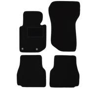 Wielganizator Tapis De Voiture - Convient pour BMW 3 E36 Cabriolet 1993-2001 - Velours - Accessoires Voiture - Tapis Pratique Auto - 4 Pièces - Noir