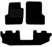 Wielganizator Tapis de Voiture - Convient pour Jeep Wrangler TJ SUV 1996-2006 - Velours - Accessoires Voiture - Tapis Pratique Voiture - 4 Pièces - Noir