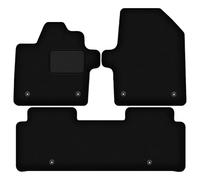 Wielganizator Tapis de Voiture - Convient pour Kia EV6 Crossover 2021 - Velours - Accessoires Voiture - Tapis Pratique Auto - 3 Pièces - Noir