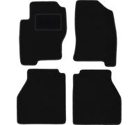 Wielganizator Tapis de Voiture - Convient pour Nissan Navara III D40 Collecte 2005-2011 - Velours - Accessoires de Voiture - Tapis Pratique pour Voiture - 4 pièces - Noir