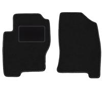 Wielganizator Tapis de Voiture - Convient pour Nissan Navara III D40 Collecte 2005-2011 - Velours - Accessoires de Voiture - Tapis Pratique pour Voiture - 2 pièces - Noir