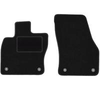 Wielganizator Tapis de Voiture - Convient pour Skoda Karoq Crossover 2017 - Velours - Accessoires Voiture - Tapis Pratique Auto - 2 Pièces - Noir