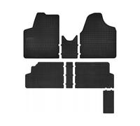 Wielganizator Tapis de Voiture en Caoutchouc sur Mesure, compatibles avec Citroen Jumpy II (2007-2016) | Qualité: Premium - Ajustement précis, antidérapants - Tapis de Sol 5 pièces - Noir