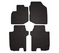 Wielganizator Tapis de Voiture en Caoutchouc sur Mesure, compatibles avec Honda Jazz III (2011-2014) | Qualité: Premium - Ajustement précis, antidérapants - Tapis de Sol 4 pièces - Noir