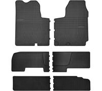 Wielganizator Tapis de Voiture en Caoutchouc sur Mesure, compatibles avec Renault Trafic II (2001-2014) | Qualité: Premium - Ajustement précis, antidérapants - Tapis de Sol 6 pièces - Noir