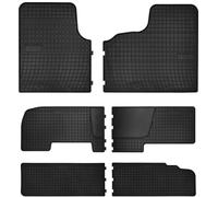 Wielganizator Tapis de Voiture en Caoutchouc sur Mesure, compatibles avec Renault Trafic III (2014-) | Qualité: Premium - Ajustement précis, antidérapants - Tapis de Sol 8 pièces - Noir