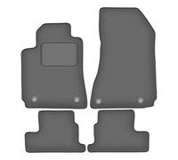 Wielganizator Tapis de Voiture en Velours sur Mesure, compatibles avec Alfa Romeo Brera (2005-2010) - Série CARLUX-GRAFIET | Ajustement précis, Dos antidérapant, Jeu Complet - Gris Graphite