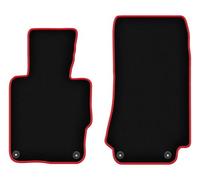 Wielganizator Tapis de Voiture en Velours sur Mesure, compatibles avec BMW Z3 E36/8 (1997-2002) - Qualité : LUX | Ajustement précis, Dos antidérapant, Jeu Complet - Noir avec Bord Rouge