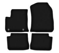 Wielganizator Tapis de Voiture en Velours sur Mesure, compatibles avec Fiat 600 Elektro (2023-) - Qualité : Basic | Ajustement précis, sous-Couche antidérapante, 4 pièces - Noir