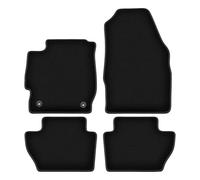 Wielganizator Tapis de Voiture en Velours sur Mesure, compatibles avec Ford Ka+ (2014-) - Qualité : Basic | Ajustement précis, sous-Couche antidérapante, 4 pièces - Noir