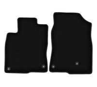 Wielganizator Tapis de Voiture en Velours sur Mesure, compatibles avec Honda Civic X (2017-) - Qualité : Basic | Ajustement précis, sous-Couche antidérapante, 2 pièces - Noir