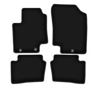 Wielganizator Tapis de Voiture en Velours sur Mesure, compatibles avec Hyundai i20 I (2008-2014) - Qualité : Basic | Ajustement précis, sous-Couche antidérapante, 4 pièces - Noir