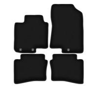 Wielganizator Tapis de Voiture en Velours sur Mesure, compatibles avec Hyundai i20 III (2020-) - Qualité : Basic | Ajustement précis, sous-Couche antidérapante, 4 pièces - Noir