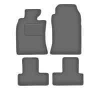 Wielganizator Tapis Del Sol Auto Velours pour Mini Cooper R52 (2004-2008) - Série CARLUX-GRAFIET | Ajustement précis, Dos antidérapant, Jeu Complet - Gris Graphite