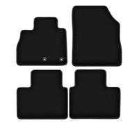 Wielganizator Tapis de Voiture en Velours sur Mesure, compatibles avec Renault Scenic IV (2016-) - Qualité : Basic | Ajustement précis, sous-Couche antidérapante, 4 pièces - Noir