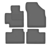 Wielganizator Tapis de Voiture en Velours sur Mesure, compatibles avec Suzuki Ignis III (2015-) - Série CARLUX-GRAFIET | Ajustement précis, Dos antidérapant, Jeu Complet - Gris Graphite