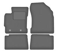 Wielganizator Tapis de Voiture en Velours sur Mesure, compatibles avec Toyota Auris II Hybrid (2012-2018) - Série CARLUX-GRAFIET | Ajustement précis, Dos antidérapant, Jeu Complet - Gris Graphite