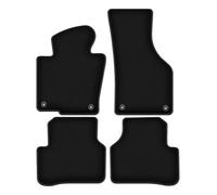 Wielganizator Tapis de Voiture en Velours sur Mesure, compatibles avec Volkswagen Passat B7 (2010-2014) - Qualité : Basic | Ajustement précis, sous-Couche antidérapante, 4 pièces - Noir