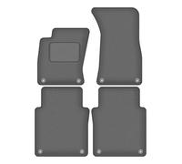 Wielganizator Tapis Del Sol Auto Velours pour Audi A8 D3 (2002-2009) - Série CARLUX-GRAFIET | Ajustement précis, Dos antidérapant, Jeu Complet - Gris Graphite